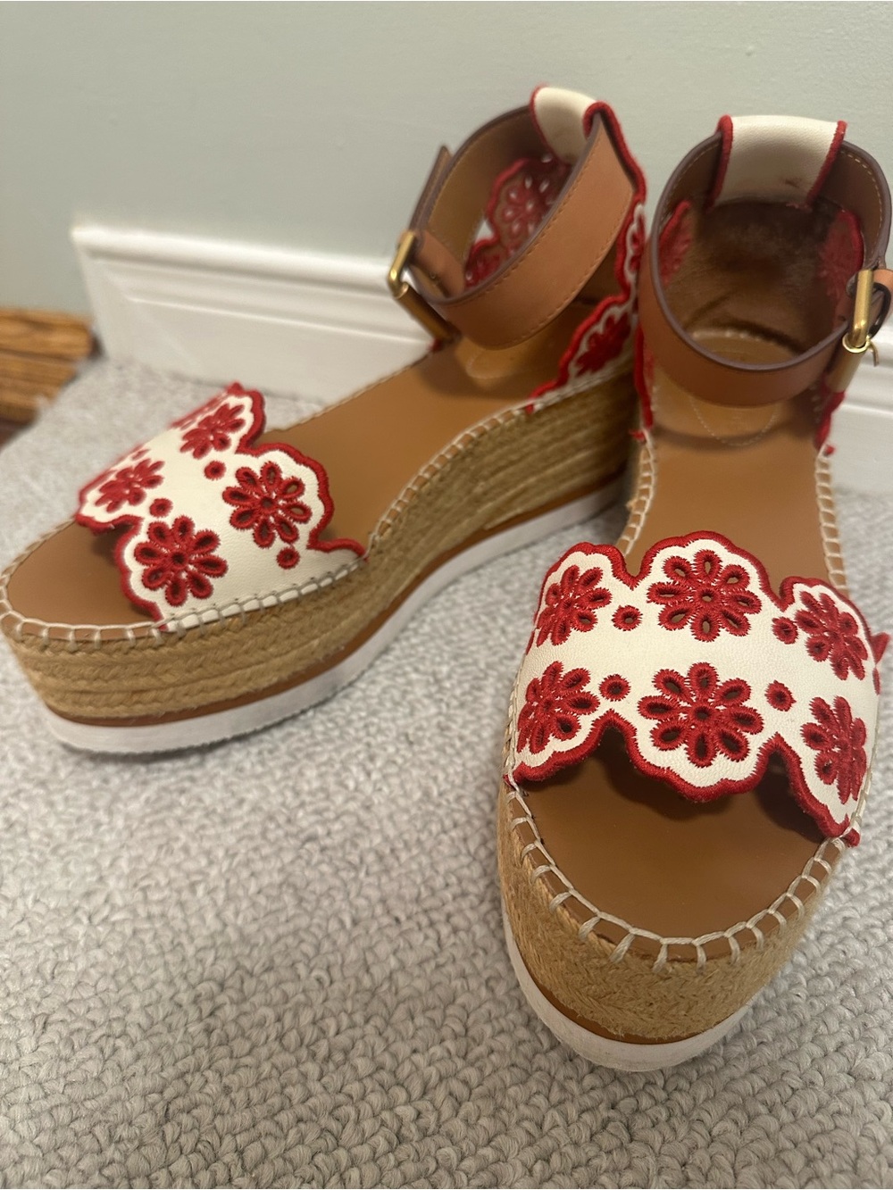 See by Chloe Wedge Espadrille Sandals